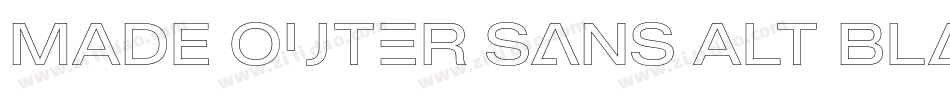 MADE Outer Sans Alt Black PERSONAL USE字体转换